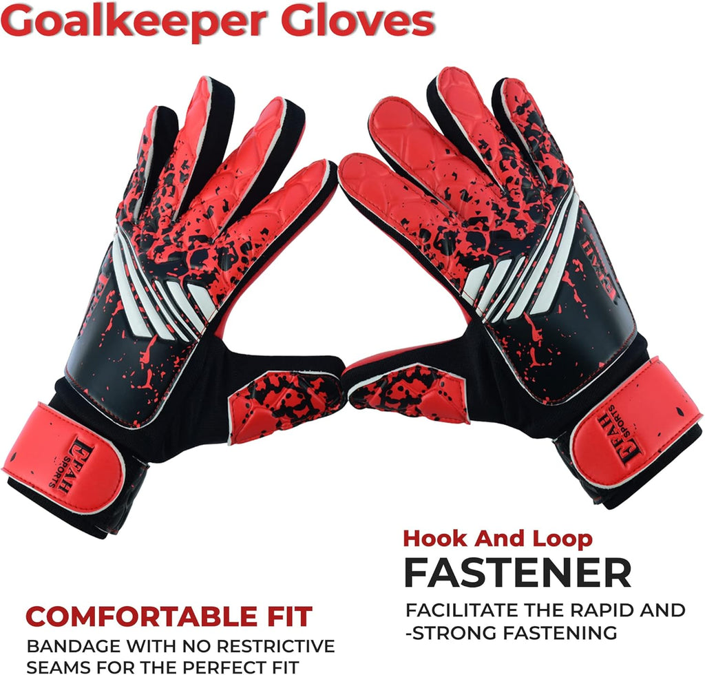 Skiennix Soccer Goalkeeper Gloves - Strong Grip for Kids & Youth | Perfect for Football