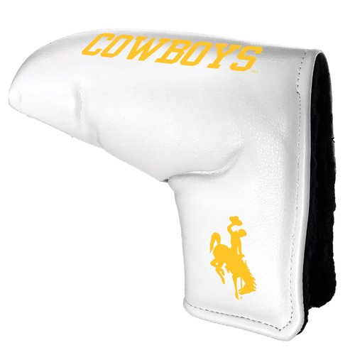 Team Golf NCAA Wyoming Tour Blade Putter Cover (White) - Printed Team Golf NCAA Tour Blade Putter Cover (White), Fits Most Blade Putters, Scotty Cameron, Taylormade, Odyssey, Titleist, Ping, Callaway