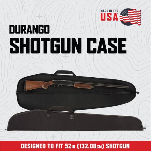 Allen Company Durango 52" Soft Gun Case - Rifle Shotgun Bag with Foam Padding for Hunting Range Transport - Durable Black Firearm Storage Case