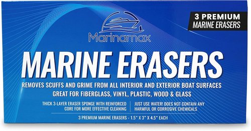 Boat Eraser Marine Cleaner 3-Pack - Non-Toxic Eraser for Scuffs, Dirt & Grime | Just Add Water