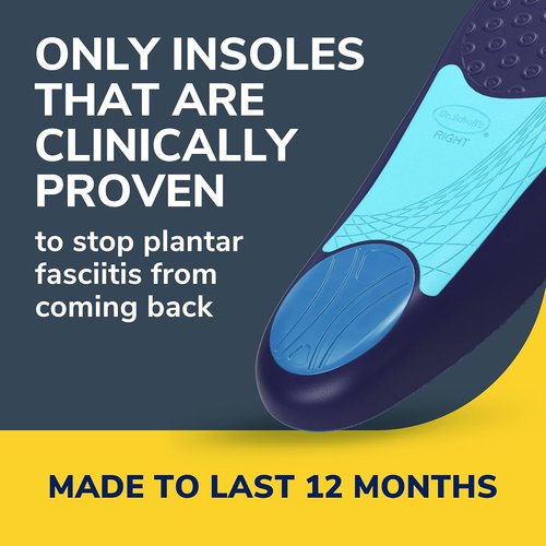 Dr. Scholl’s Plantar Fasciitis Relief Orthotic Insoles for Men - The Only Proven Insole to Stop Plantar Fasciitis from Coming Back, Immediately Relieves Pain, Heel Spurs, Arch Support Inserts