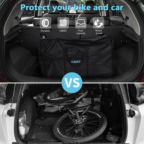 ltorrew 26 Inch Folding Bike Bag Waterproof Bike Travel Bag Durable Bicycle Carrier Bag Thick Bike Travel Case Outdoors Bicycle bag, for Air Travel, Car, Bus, Train