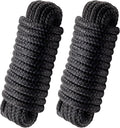 Boat Dock Lines - Double Braided Nylon Ropes with Pre-Spliced Loop | 3/4" x 25ft | 2 Pack for Mooring & Docking