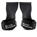 Fitgriff® Elite Straps - Lifting Wrist Straps (Rubber Grips) for Weightlifting, Gym, Workout, Deadlift - Anti-Slip Revolution for Men and Women (Black, XL)