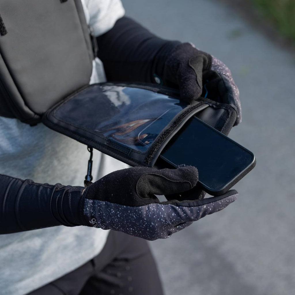 Skiennix Minimalist Chest Rig - Outdoor Chest Pack with Easy-Access Phone Pouch | Black