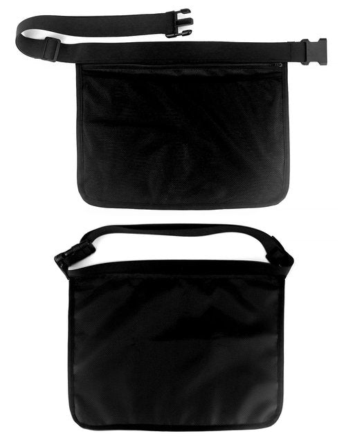 QWORK 2 Pack Tennis Ball Holder Pickleball Holder Bags, Ball Pouch, Mesh Waist Hip Bag Carrier, Holding Accessory for Women Skirt Men Waist Hip Bag, Holding 6-8 Pickle Balls or Tennis