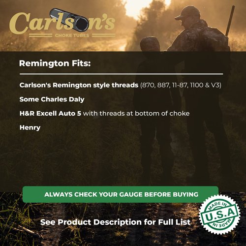 Carlson's Choke Tubes 12 Gauge for Remington [ Improved Modified | 0.705 Diameter ] Blued Steel | Blued Sporting Clays Choke Tube | Made in USA