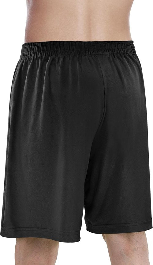 NY Threads Men's Athletic Shorts - Quick Dry Lightweight Running Gym Shorts with Pockets