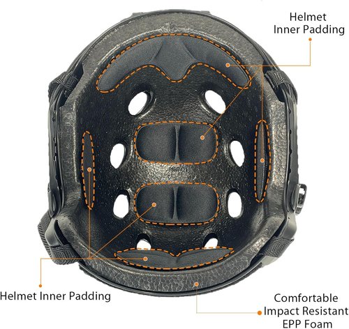 ATAIRSOFT Tactical Paintball Helmet - PJ Type Design for Enhanced Protection & Comfort
