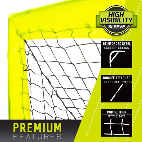 Franklin Sports Blackhawk Soccer Goal - Portable Pop-Up Nets for Indoor & Outdoor Play - Youth & Adult Sizes Available