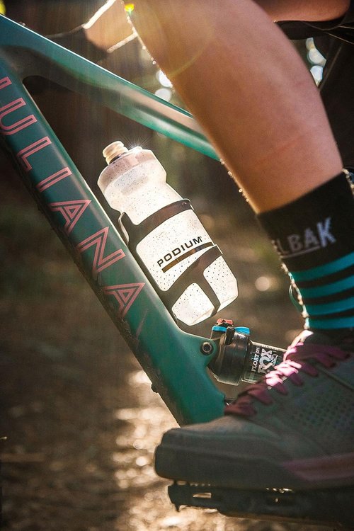 CamelBak Podium Water Bottle - Squeeze Design for Easy Hydration | 21oz Carbon Color