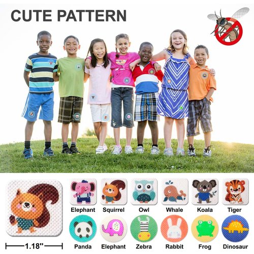 Mosquito Repellent Stickers 240 Pcs Natural Mosquito Patches for Kids and Adults with 5 Pack Individually Wrapped Mosquito Repellent Bracelets for Outdoor Camping Traveling Fishing