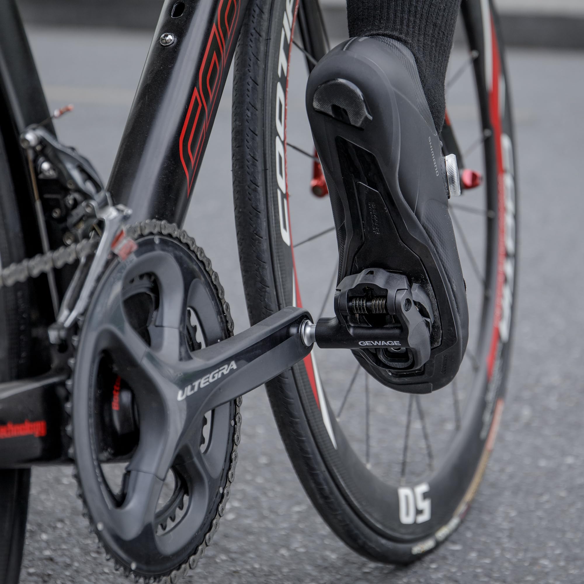 Road Bike Pedals- Ultralight Road Cycling Pedals Clipless Pedals with Cleats Set Compatible with Look KEO System