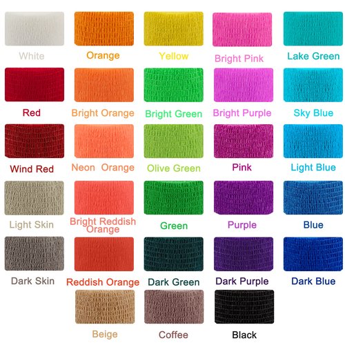 BQTQ 84 Rolls Self Adhesive Bandage 2 Inch x 5 Yards Self Adherent Tape Breathable Athletic Stretch Bandages Selfstick Bandage Wrap for Athletic Sports Wrist Ankle (Rich Color)