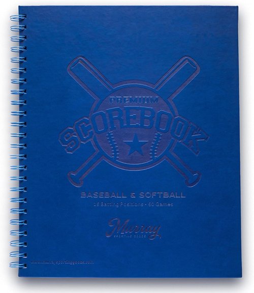 Murray Sporting Goods Premium Baseball Scorebook - 60 Games | Stats Tracker for Adult & Youth Softball