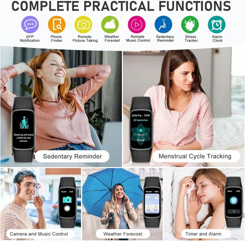 Fitness Tracker by [Brand Name] - 24/7 Heart Rate & Blood Oxygen Monitor | 1.47'' HD Screen, 123 Sports Modes