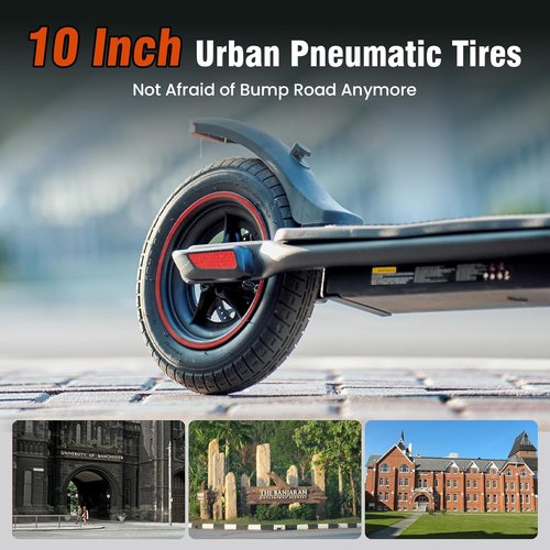 iScooter Electric Scooter - 500W Peak Power, 18 Miles Range, 22 MPH Top Speed | Foldable Design for Adults & Kids