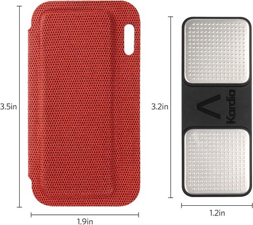 Kardia | Mobile EKG Monitor Carrying Case - Compact Travel Design with Magnetic Closure, Red
