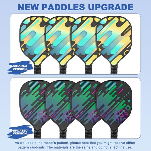 TYRSEN Pickleball Net Set - 22FT Net on Wheels, 4 Paddles, 6 Balls, 12 Court Markers, 1 Bag, Indoor/Outdoor Play