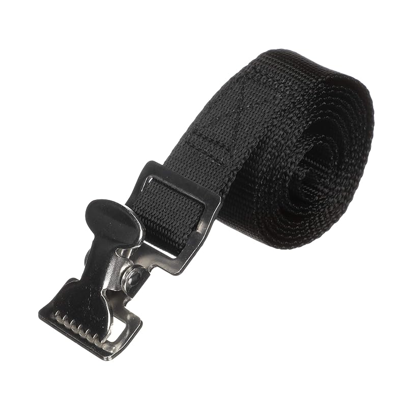 Fuel Tank Strap Set for 3-6 Gallon Tanks, 48" 1" White Nylon Web Strap w/ Snap & Buckle