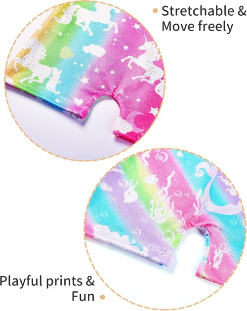 Leotard for Girls by [Brand Name] - Sparkly Sleeveless Gymnastics Unitard with Shorts | 2 Pack