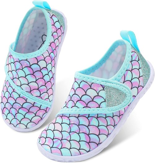 LeIsfIt Toddler Water Shoes - Breathable Quick-Dry Aqua Socks for Boys & Girls | Ideal for Beach & Pool