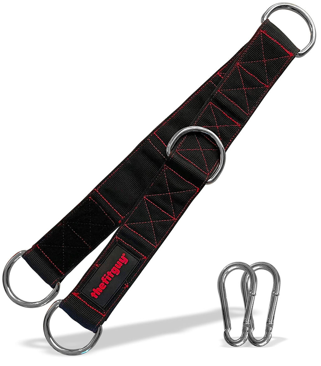 THEFITGUY Gym Multifunctional Extension Strap (Single) - for Cable Attachments, Pulley Machines, Rows - Add New Exercises and Grips to Your Workout, Heavy Duty, 5 Lengths Options