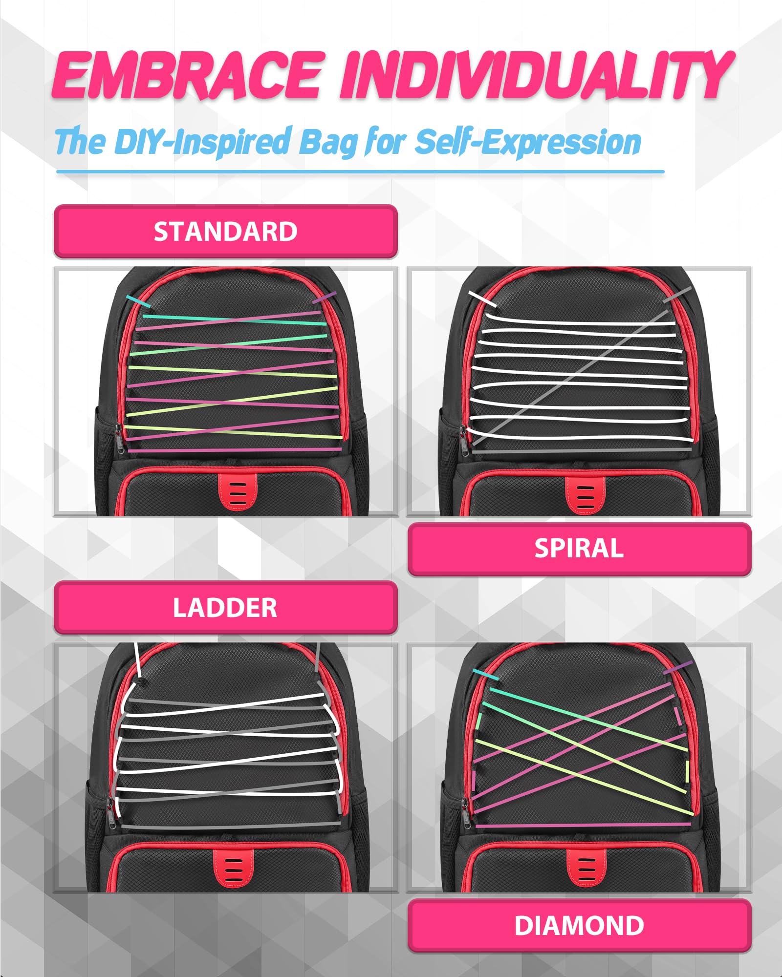 Soccer Ball Bag Backpack for Men Women with Ball & Shoes Compartment 32L Capacity Lightweight Breathable Boys Girls Basketball Bag Backpack Fit Volleyball Football Sports Travel School Gym Red Edge