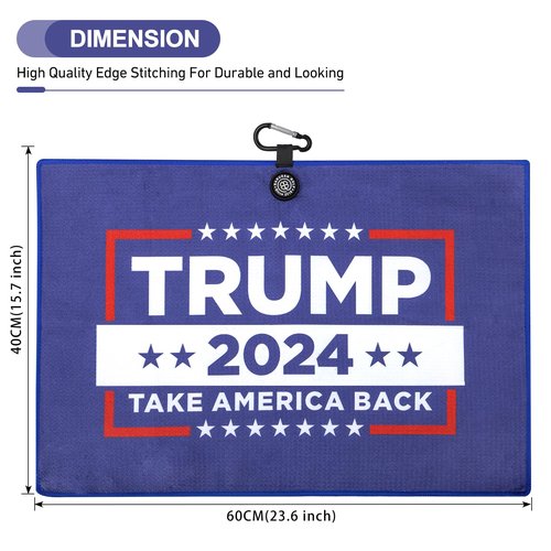 Golf Towels Funny Style Magnetic Golf Towel with Carabiner - Microfiber Golf Towel Magnet - Strengthen Magnet Golf Towels Hold to Golf Clubs, Carts, Golf Gifts for Men Golfer (Blue 2024)