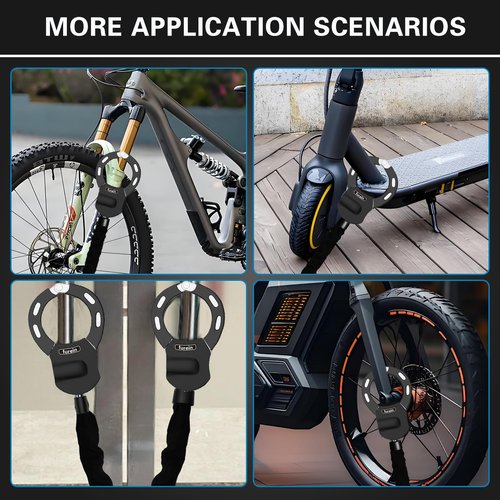 Scooter Lock,Scooter Locks Anti Theft with Scooter Bag,35.8 inch Heavy Duty Electric Scooter Locks,with 3 Key,Bike Locks High Security,Lock for Electric Scooter,E-Bikes,Motorcycles