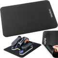MoyRetty Non-Slip Workout Mat for Under Desk Elliptical(23.62x15.75 inches), Ellipse Leg Exerciser Machine Mat, Suitable for Electric Seated Foot Pedal Exerciser, Stability and Floor Protection