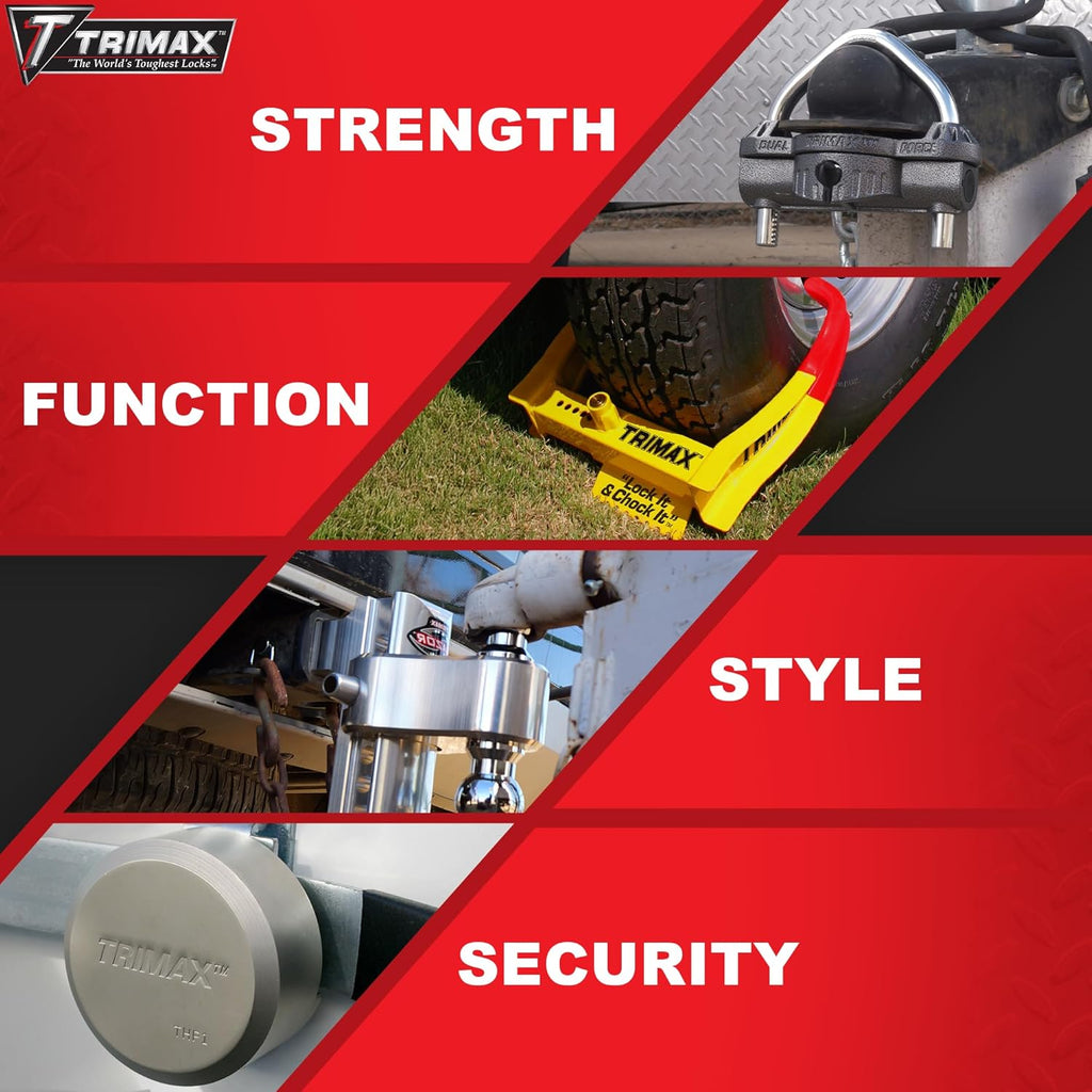Trimax RMBR4 - 4-Bike Hitch Mount Rack for SUV, Truck, Van - Foldable with Locking Arms, 2" Receiver