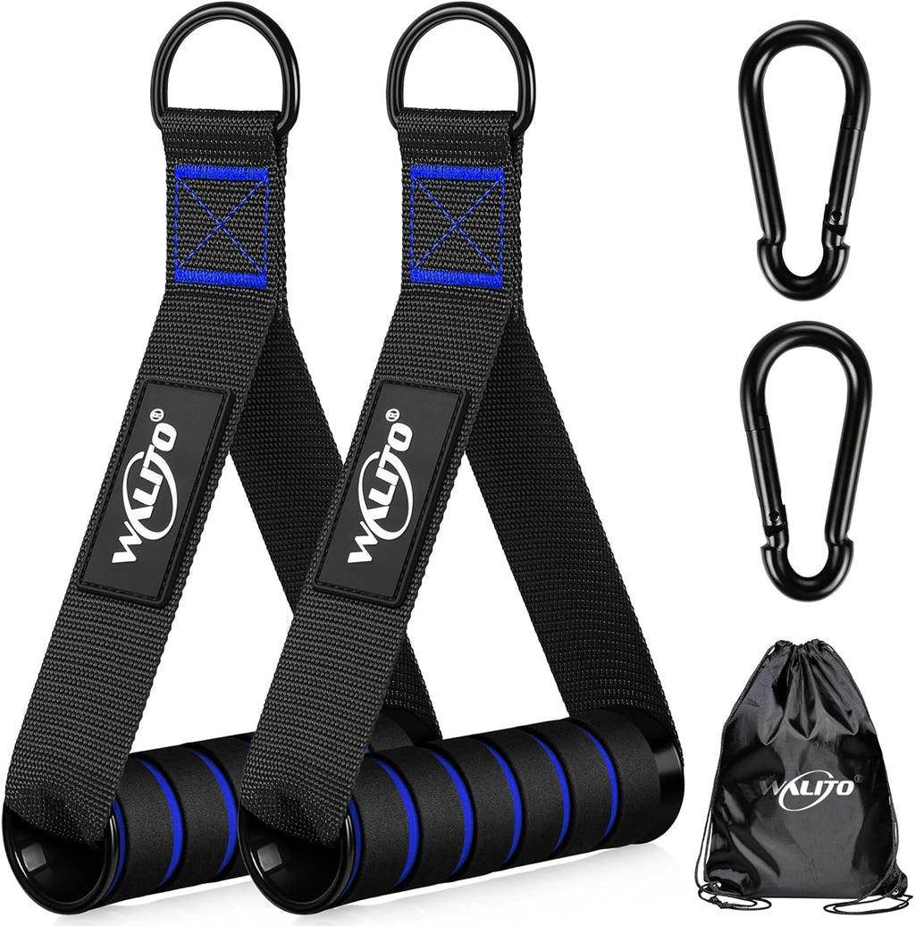 WALITO Exercise Handles - Heavy-Duty Cable Machine Attachments for Home Gym | Resistance Bands & Pilates