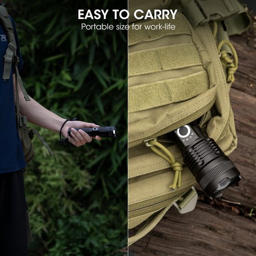 ALSTU 3 Pack Rechargeable Flashlight High Lumens - 99,000LM Super Bright LED Flash Light for Home with 5 Modes, Powerful Waterproof Handheld Flashlight for Camping Emergencies (L-3P)
