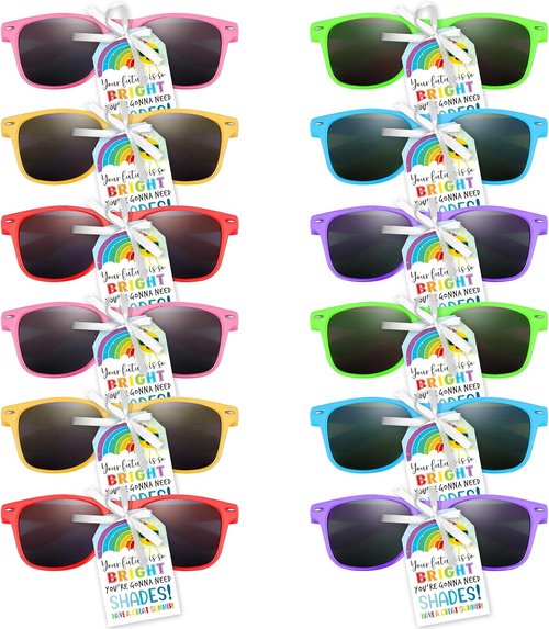 BYYJ Graduation Sunglasses - Future Is So Bright | 18 Pcs Set for Pre-K & Kindergarten Celebrations