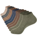 Men's Ankle Socks 6 Pairs Mixed 9-12 / 10-13 Low Cut Cotton 93% 7% Spandex