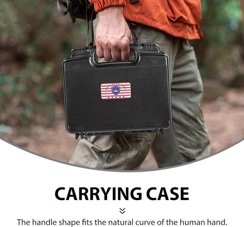 Kinghardcase 390 Round 9mm Ammo Storage Case - Travel Safe & Home Protection for 9x19mm, 380ACP & More