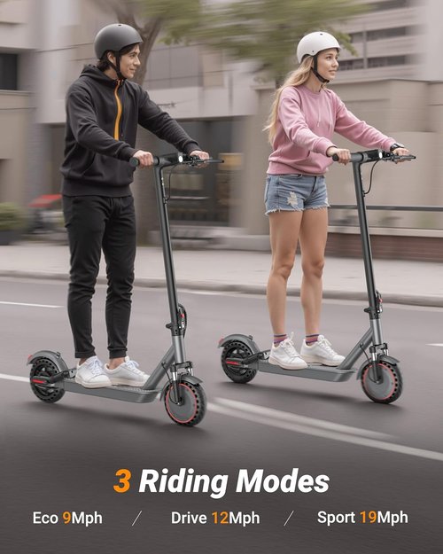 Electric Scooter by [Brand Name] - 350W-500W Motor, 9-22 MPH, 10-41 Miles Range, Dual Suspension & Braking