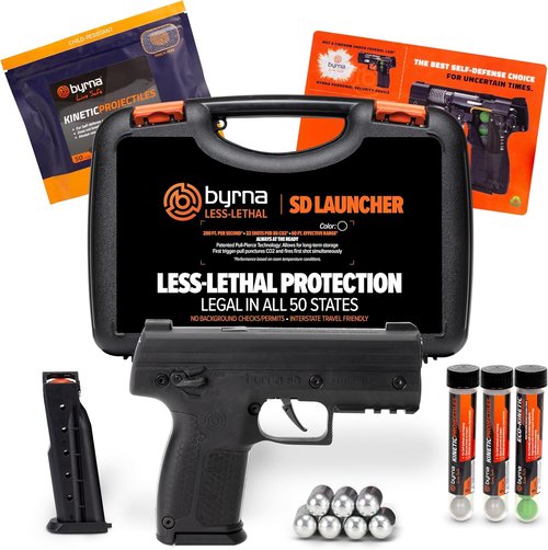 Byrna SD Kinetic Launcher Ultimate Bundle - Non-Lethal Self Defense Projectile | Assembled in The USA