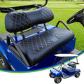 Tecoom Golf Cart Bench Seat Covers Fit for EZGO RXV Front Seats, Customized OEM Seat Protector Set, Vinyl Front Back Seat Cushion for 2 Person Seats Golf Carts Accessories, No Stapler, Easy to Install