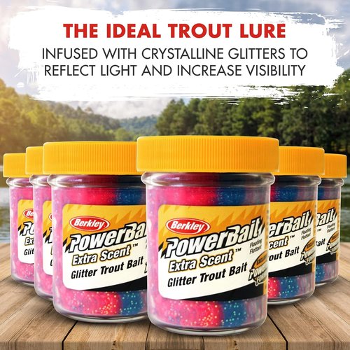 Berkley PowerBait Combo - Glitter Trout Dough Bait Bundle | 6-Pack with Rigging Guide for Freshwater & Saltwater Fishing