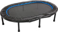 Stamina Folding Trampoline - Smart Workout App, Portable Fitness Rebounder for Home Gym, Black