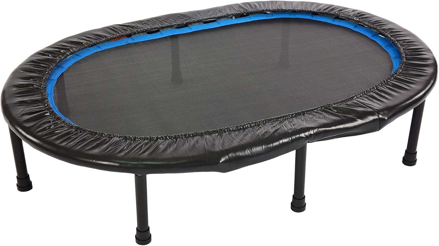 Stamina Folding Trampoline - Smart Workout App, Portable Fitness Rebounder for Home Gym, Black