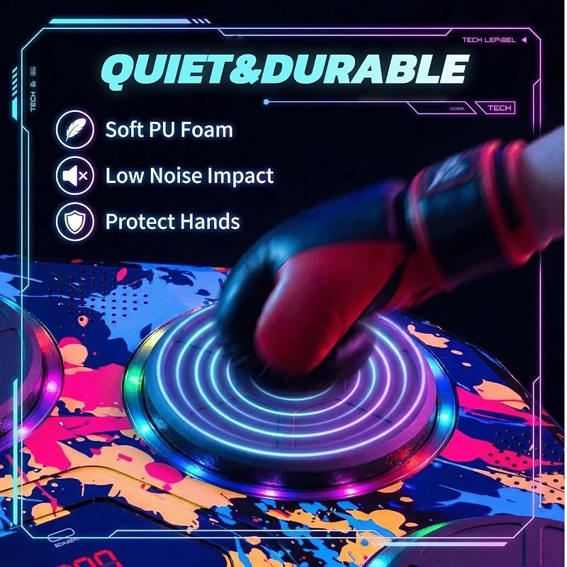 Music Boxing Machine for Adults & Kids – 9 Modes, Bluetooth, LED Display