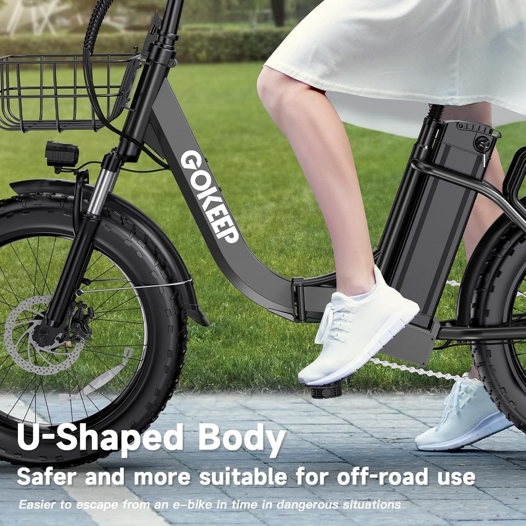1800W Electric Bike - 52V/18.2AH Removable Battery | 86 Miles Range, Foldable Fat Tire, 7-Speed, UL2849 Certified, Max 330LBS