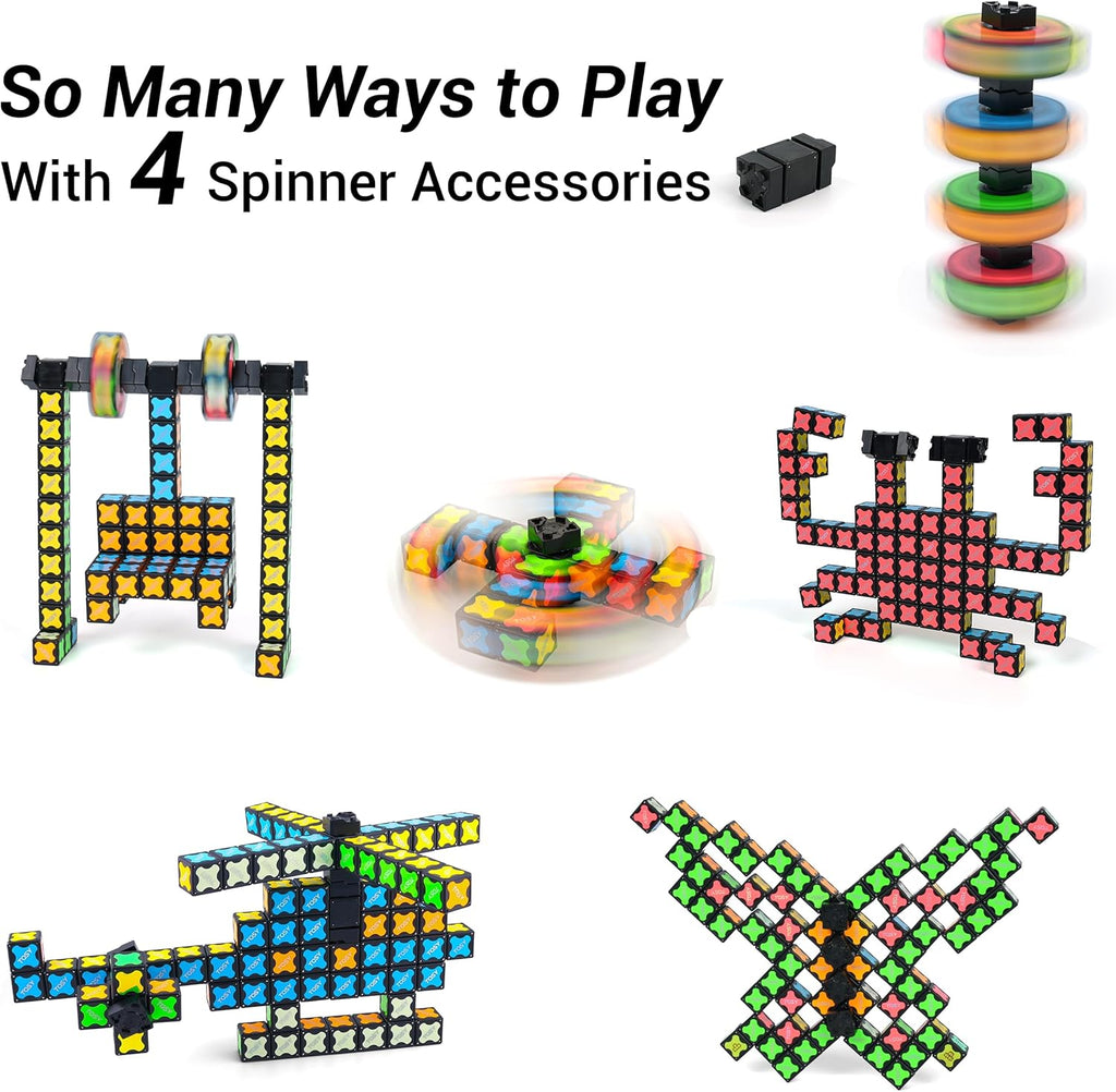 TOSY Magnet Cube 4x4 - 70 Blocks with 560 Magnets | Creative Building & Fidget Toy for Kids