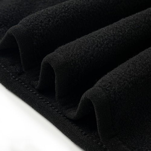 EIGIOO Toddler Boys Girls Fleece Quarter Zip Pullover Jacket Kids Lightweight Long Sleeve Outerwear 10-12 Years Black
