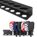 GoSports Pickleball Paddle Holder Rack - Fits 8 Pickleball Paddles - Fence Mount, Commercial Grade with Next Up Player Tracker