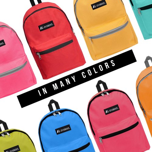 Everest Basic Backpack, Hot Pink, One Size