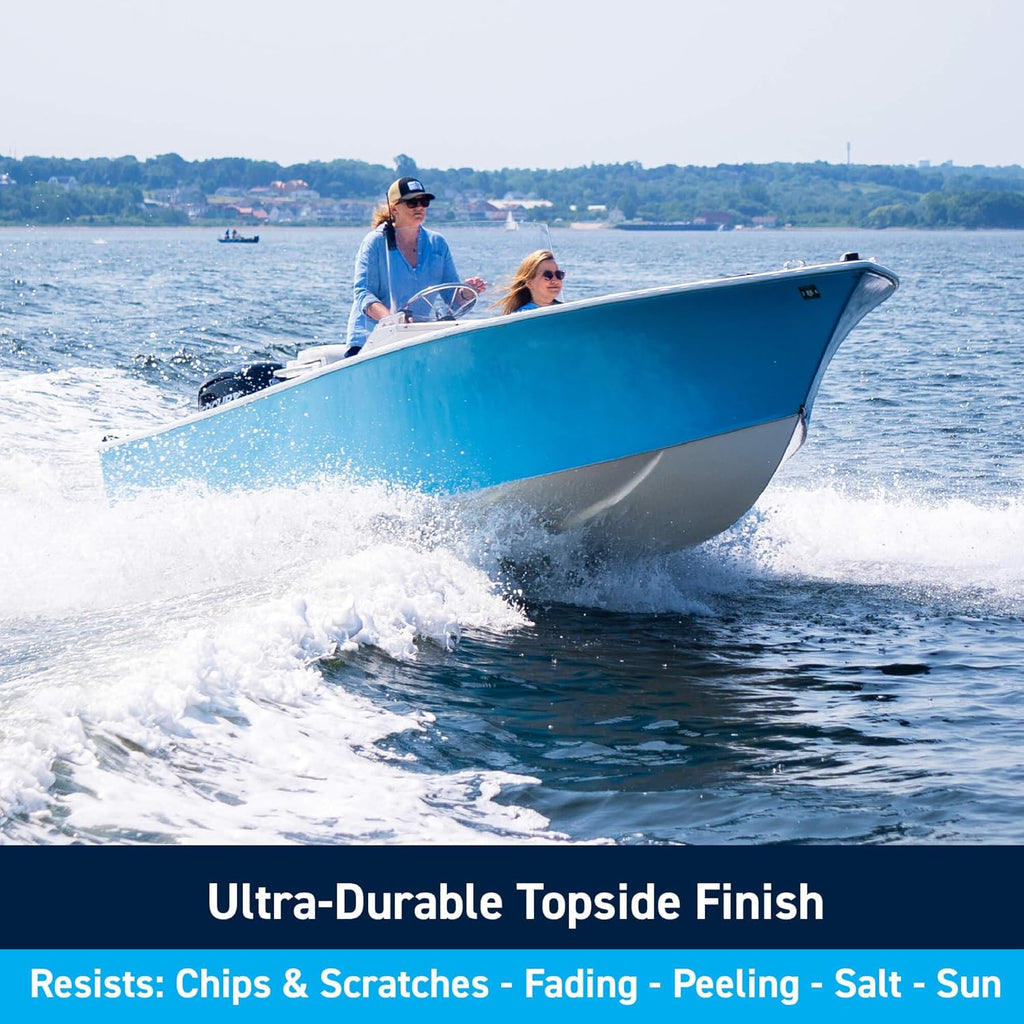 TotalBoat Wet Edge Marine Paint - Premium Polyurethane Coating for Boats & RVs | White Gallon Size